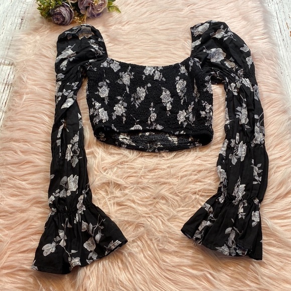 MOTEL ROCKS Velina Smocked Long Sleeve Top sz XS - Picture 11 of 11